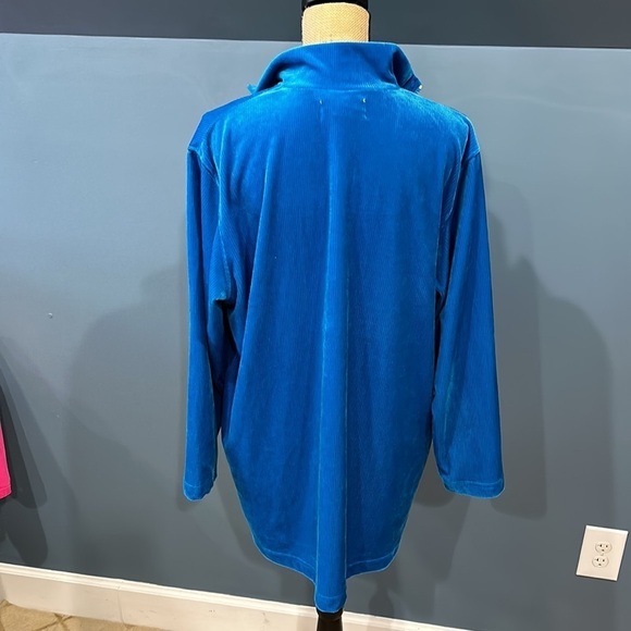 Vintage C.S.T velour quarterzip top size 1X women’s - Picture 4 of 6